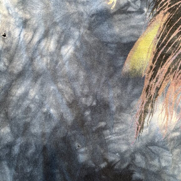 Vintage Tennessee River Gold Native American Tribal T Shirt Blue Tie Dye Sz XXL - Picture 6 of 7